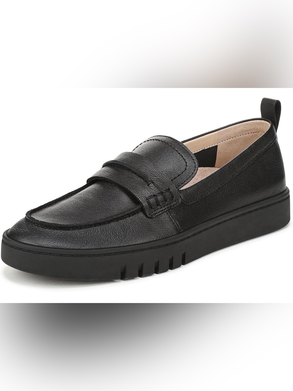 Vionic Black Leather Casual Penny Loafer Size 6.5